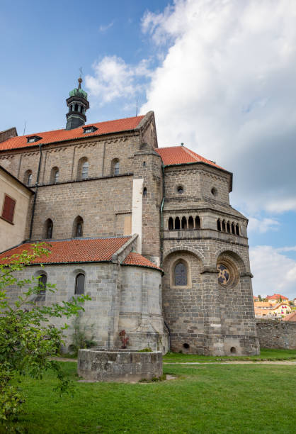 istock Old St. Procopius basilica and monastery, town Trebic, Czech Republic 1351231463