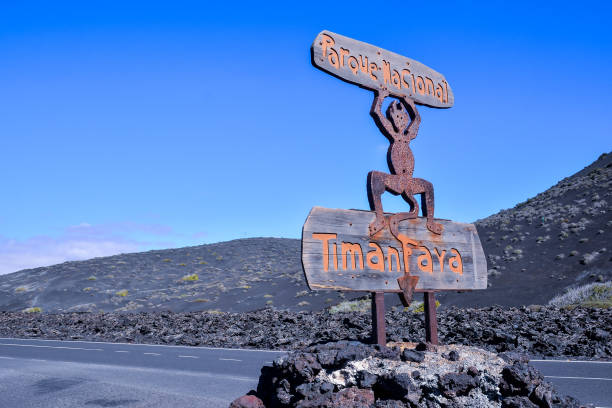 istock Volcanic landscapes on Timanfaya. 1351232715