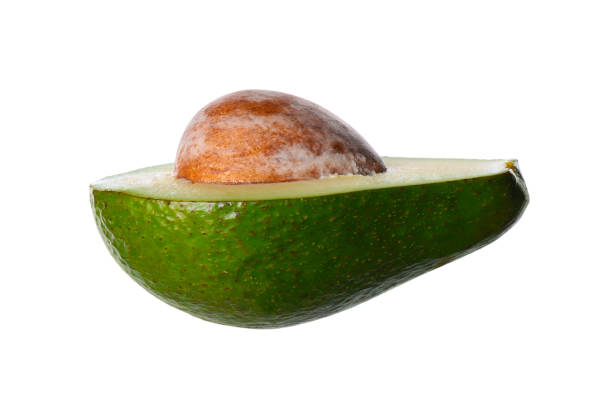 istock Half of ripe avocado isolated on white 1351241402