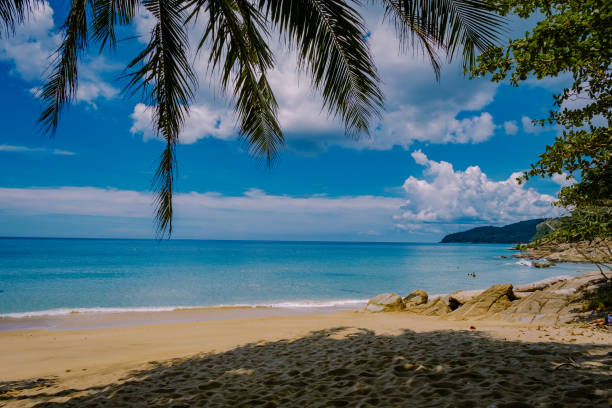 Banana Beach, Phuket, Thailand,A beautiful tropical beach with palm trees at Phuket island, Thailand, Banana Beach Located in Choeng Thale, Thalang, Phuket Province, Thailand Banana Beach, Phuket, Thailand,A beautiful tropical beach with palm trees at Phuket island, Thailand, Banana Beach Located in Choeng Thale, Thalang, Phuket Province, Thailand. High quality photo banana nautical vessel sea beach stock pictures, royalty-free photos & images