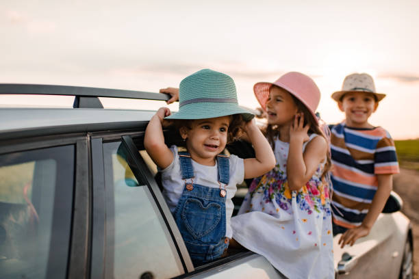 istock Beautiful children enjoying on a road trip 1351249840