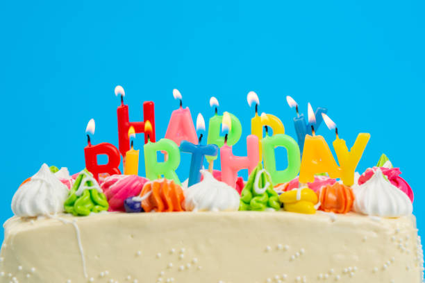 istock Birthday cake for child in studio 1351249977