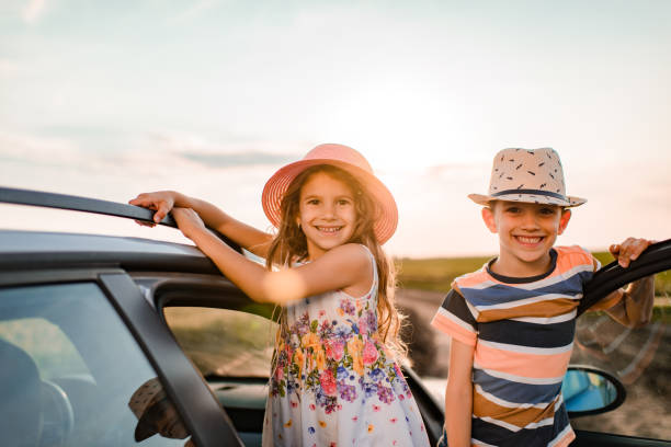 istock Beautiful children enjoying on a road trip 1351250032