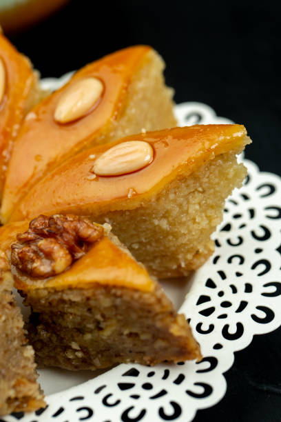 istock Azerbaijan traditional cuisine, fest sweets 1351250166