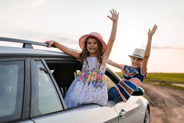 istock Beautiful children enjoying on a road trip 1351250334