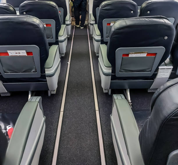 istock A person leaves the plane 1351254198