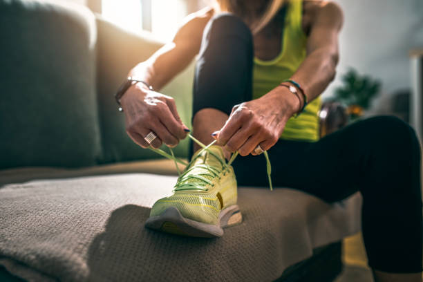 istock Athletic woman getting ready for a jogging 1351255956