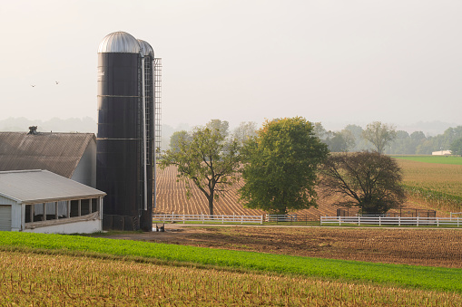 Farmland in Lancaster, Pennsylvania, USA