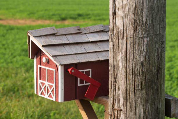 Mailbox at a farm in Lancaster, Pennsylvania, USA