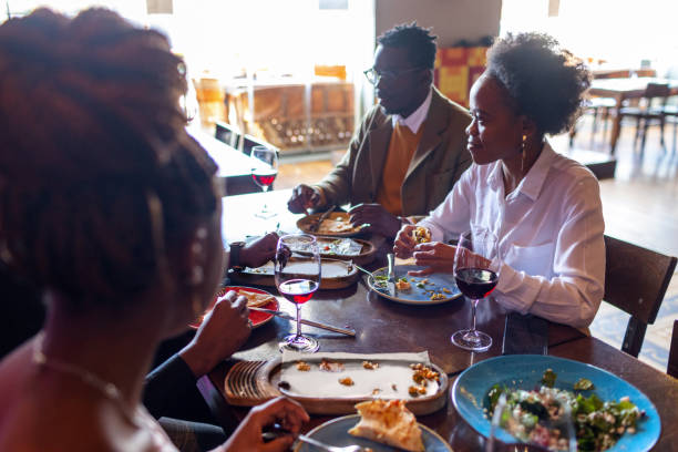 istock Friends Having A Great Time At The Restaurant 1351257721