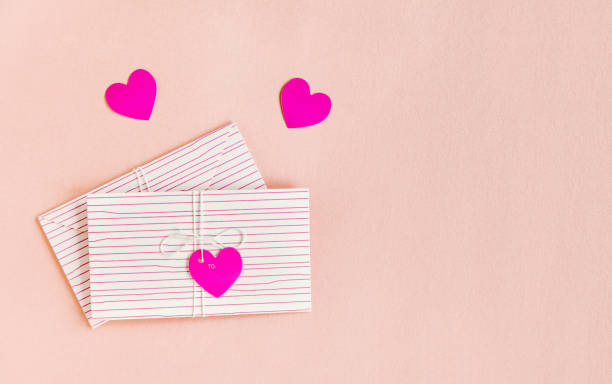 istock ￼
Valentines Day Envelope Mail, Pink Hearts. Valentine Letter Card. Copy space. 1351261291