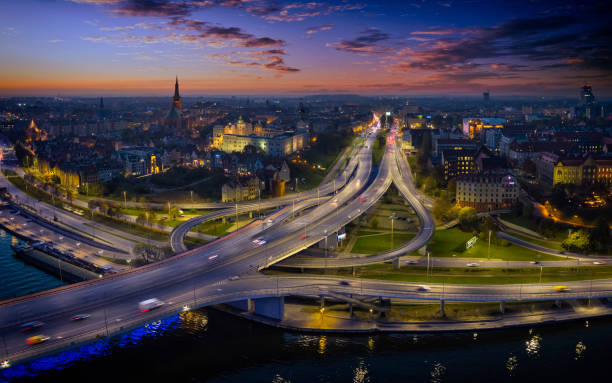 istock Szczecin by night, Poland 1351262816