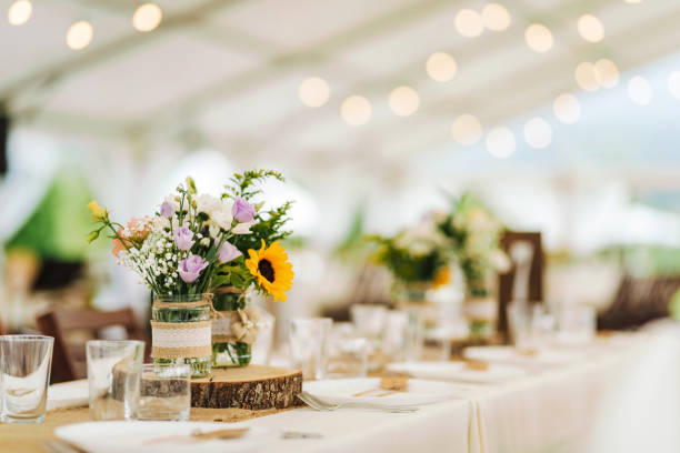 istock Fresh flowers wedding decoration. 1351267318