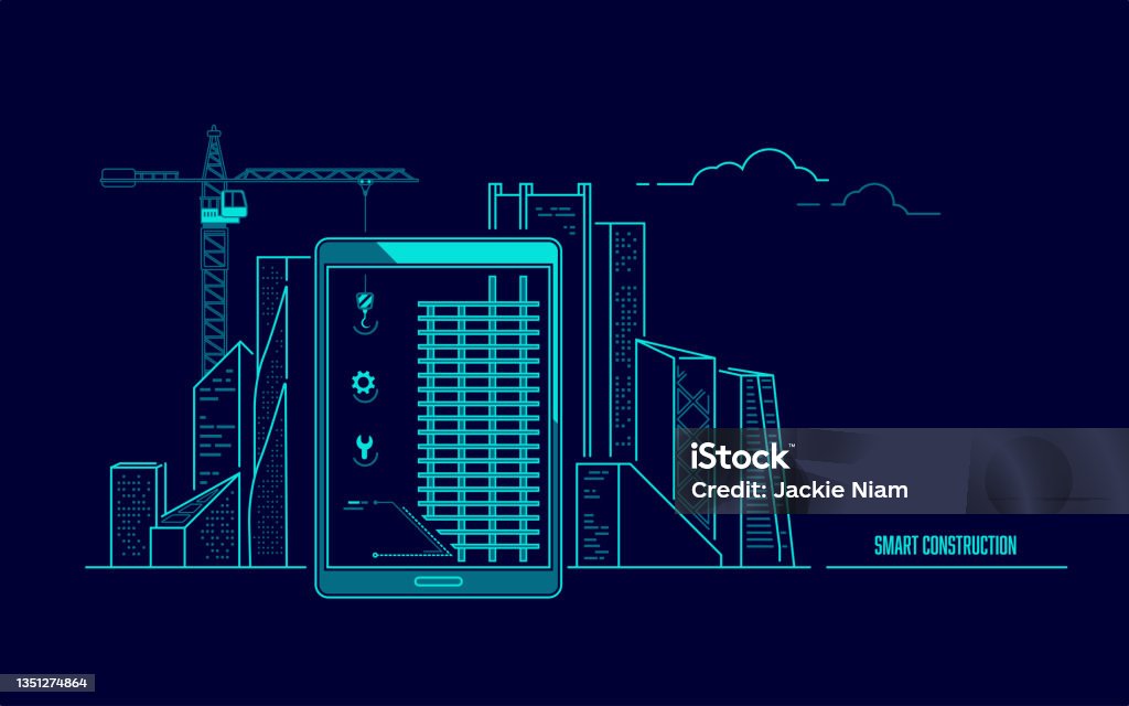 Smartbuilding Gif Smartbuilding Stock Illustration - Download Image Now - Construction ...