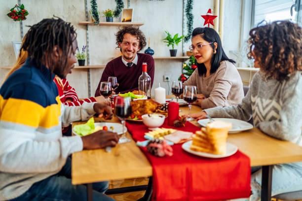 istock Friends celebrating New Year 1351283763