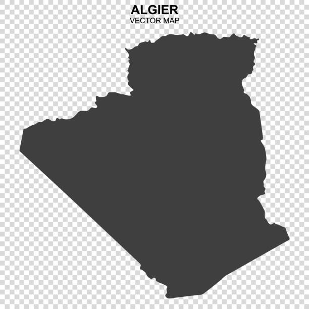 vector design element - map of algier - 阿爾基爾 幅插畫檔、美工圖案、卡通及圖標