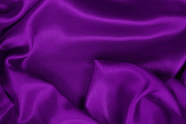 istock Purple fabric cloth texture for background and design art work, beautiful crumpled pattern of silk or linen. 1351285749