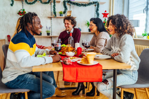 istock Friends celebrating New Year 1351285791