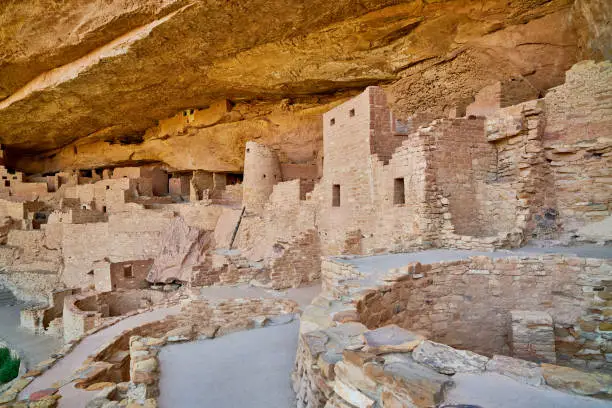Photo of Structures at  Cliff Palace,  Mesa Verde National Park.