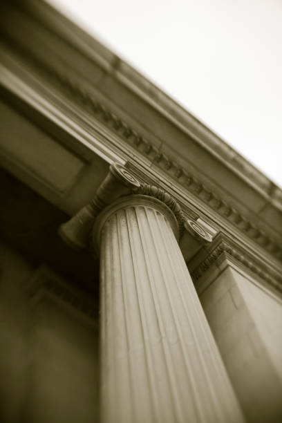 istock Doric column shot with lensbaby lens. 1351286809