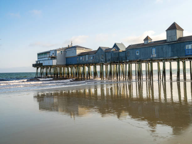 istock Iconic Pier on Old Orchard Beach in Maine 1351289935