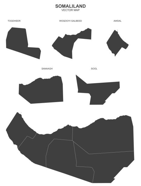 ベクトルデザイン要素 - ソマリランドの地図 - somaliland点のイラスト素材／クリップアート素材／マンガ素材／アイコン素材