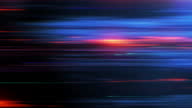 istock Bright Color Lines Very Fast Motion Design Background Blue Orange Horizontal. Shaking Dynamic Multicolored Trails Backdrop High Speed Technology Concept. Loop-able 3d Animation 1351297563