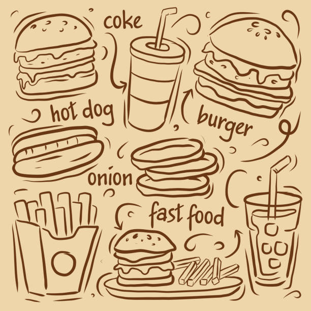 Less Fast Food Drawing How To Draw Cute Junk Food