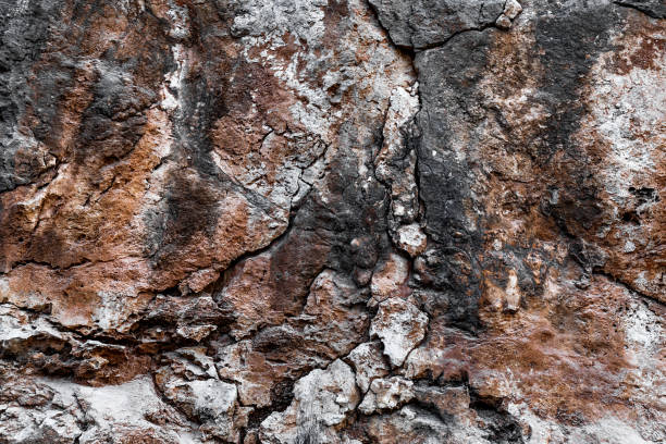 istock Stone texture closeup background. Volcanic Rock Texture. 1351302908