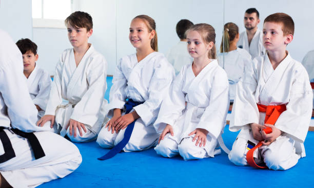 istock Man training new karate moves 1351318360