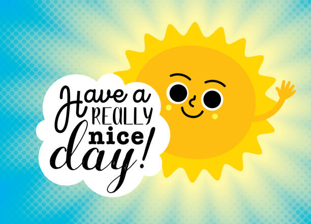istock Have a Nice Day Inspirational Quotes Teamwork Motivation Morning Sun Greeting Calligraphy Card 1351319658
