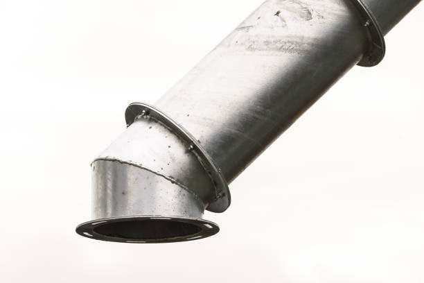 istock Crop pouring chute in agricultural machine 1351320521