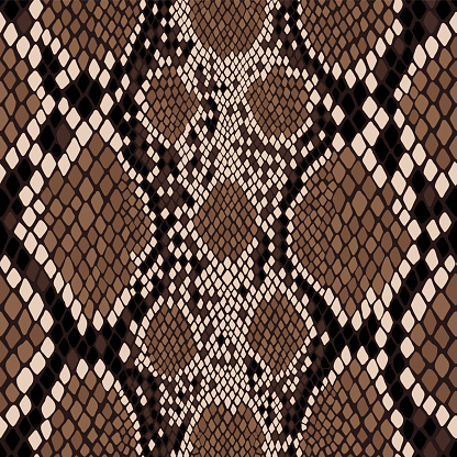 Seamless Snake Skin Pattern Vector Exotic African Animal Texture Stock ...