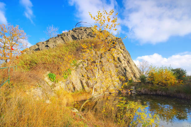 istock the mountain Spitzberg in Zittau Mountains, autumn 1351337799
