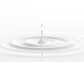 A drop of milk 3D render