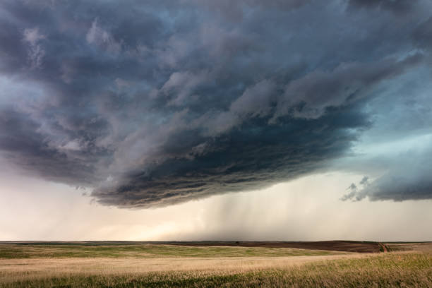istock Stormy weather and sky with dramatic clouds 1351348986