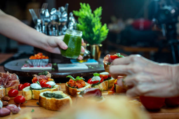istock A gourmet plate of cold cuts and cheese on a table. 1351354871