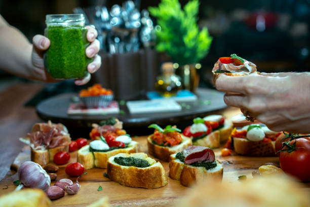 istock A gourmet plate of cold cuts and cheese on a table. 1351354880