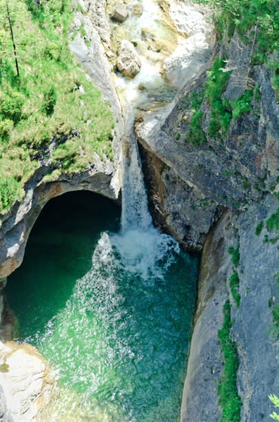 istock Waterfalls at the Neuschwanstein castle, Bavaria Germany 1351357236