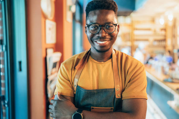 istock Cheerful barista 1351366142