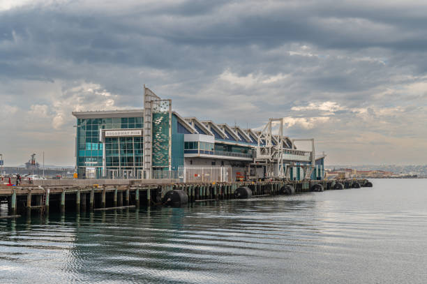 Sky over the seaport