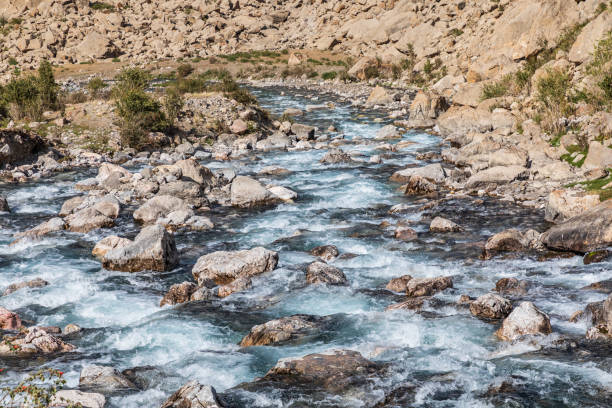 istock Mountain stream in the Haft Kul, Seven Lakes, region. 1351368232