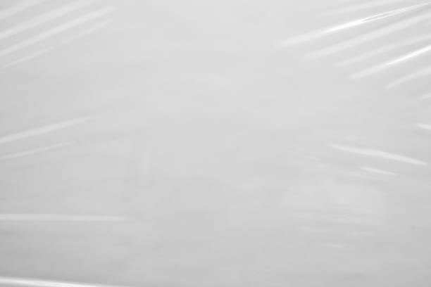 istock White transparent plastic film wrap texture background 1351371920