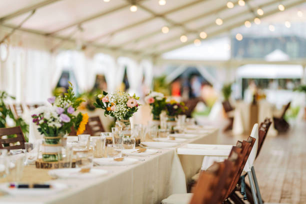 istock Fresh flowers wedding decoration. 1351372050