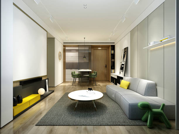 istock 3D Render of Living room 1351374948