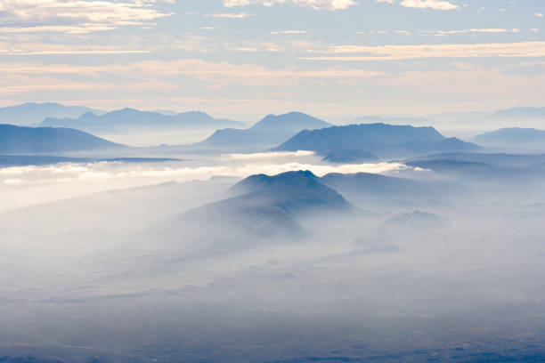 Fog Clinging to Desert Floor In Big Bend