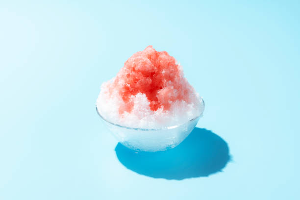 cold shaved ice. summer in japan. - japanese maple imagens e fotografias de stock