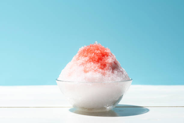 Cold shaved ice. Summer in Japan. Cold shaved ice. Summer in Japan. blue hawaiian stock pictures, royalty-free photos & images