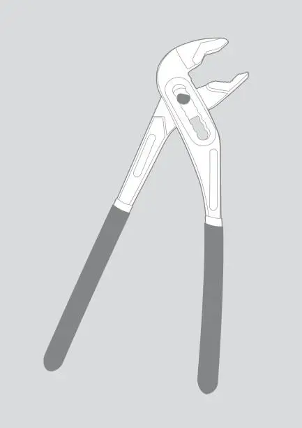 Vector illustration of Wrench - illustration