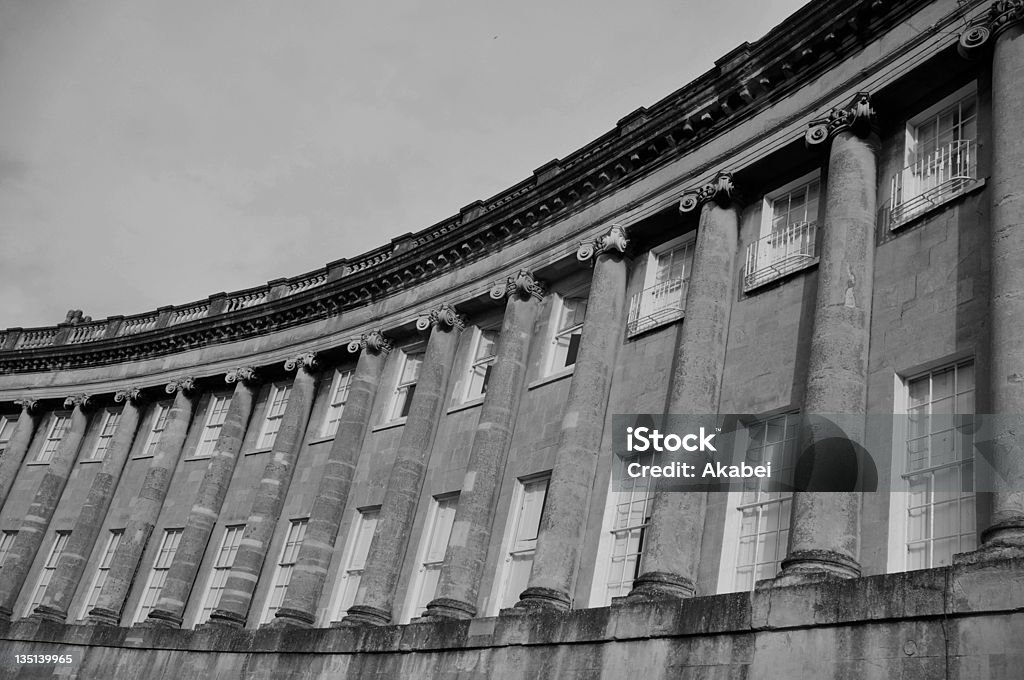 A Royal Crescent em banho de Inglaterra - Royalty-free Antigo Foto de stock